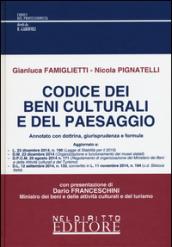 Codice dei beni culturali e del paesaggio