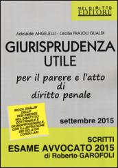 Giurisprudenza utile per il parere e l'atto di diritto penale