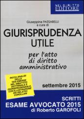 Giurisprudenza utile per l'atto di diritto amministrativo