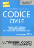 Codice civile. Annotato con la giurisprudenza più recente e significativa. Novembre 2015