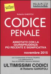 Codice penale annotato con la giurisprudenza più recente e significativa. Novembre 2015