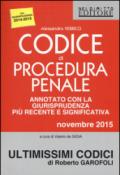 Codice di procedura penale annotato con la giurisprudenza più recente e significativa. Novembre 2015