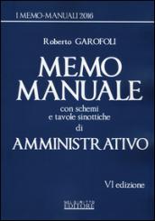 Memo manuale con schemi e tavole sinottiche di amministrativo