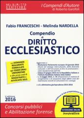 Compendio di diritto ecclesiastico. Con aggiornamento online