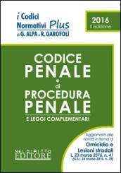 Codice penale e codice di procedura penale e leggi complementari