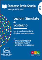 Lezioni simulate di sostegno. Concorso orale scuola. Simulatore prova orale