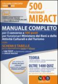 500 funzioni MIBACT. Manuale completo teoria e quiz