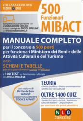 500 funzioni MIBACT. Manuale completo teoria e quiz