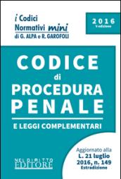 Codice di procedura penale e leggi complementari