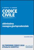 Codice civile. Ultimissima rassegna giurisprudenziale. Novembre 2016