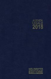 Agenda legale 2018 blu. Ediz. minore