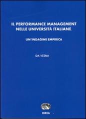 Il performance management nelle Università italiane. Un'indagine empirica