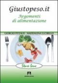 Giustopeso.it. Argomenti di alimentazione