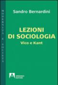 Lezioni di sociologia. Vico e Kant