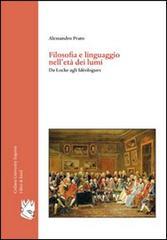 Filosofia e linguaggio nell'età dei lumi. Da Locke agli Idéologues