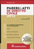 Pareri & atti di diritto civile 2012