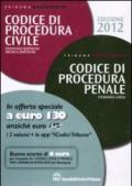 Codice di procedura penale-Codice di procedura civile. Annotati con la giurisprudenza. Ammessi alla prova scritta per l'esame di avvocato