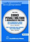 Codici penali militari e ordinamento militare