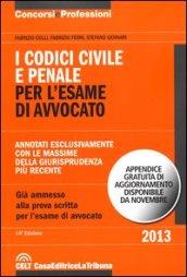 I codici civile e penale per l'esame di avvocato