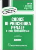 Codice di procedura penale e leggi complementari