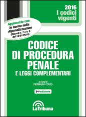 Codice di procedura penale e leggi complementari