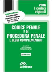 Codice penale e di procedura penale e leggi complementari