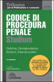 Codice di procedura penale Studium. Dottrina, giurisprudenza, schemi, esempi pratici