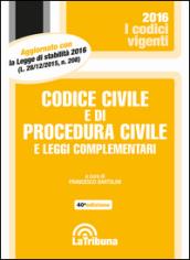 Codice civile e di procedura civile e leggi complementari