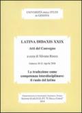 Latina didaxis. Atti del Convegno: 29