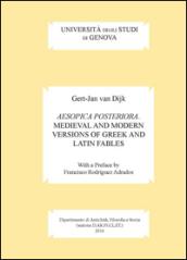 Aesopica posteriora. Medieval and modern versions of greek and latin fables