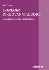 L'«Onegin» di Giovanni Giudici. Un'analisi metrico-variantistica