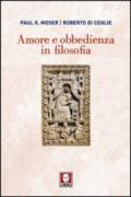 Amore e obbedienza in filosofia