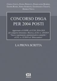 Concorso DSGA 2004 posti. La prova scritta