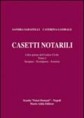 Casetti notarili. Libro primo del codice civile: 1\1