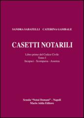 Casetti notarili. Libro primo del codice civile: 1\1