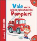 Vale corre veloce sul camion dei pompieri