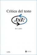 Critica del testo. Vol. 16\1