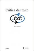 Critica del testo. Vol. 16\2