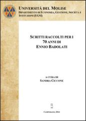 Scritti raccolti per i 70 anni di Ennio Badolati