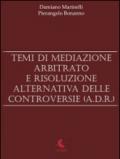 Temi di mediazione, arbitrato e risoluzione alternativa delle controversie