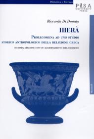 Hierà. Prolegomena ad uno studio storico antropologico della religione greca