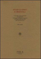 Studi classici e orientali (2012). 58.
