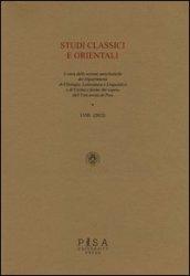 Studi classici e orientali (2012). 58.