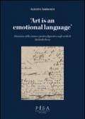 «Art is an emotional language». Dinamica della visione e pratica figurativa negli scritti di Medardo Rosso