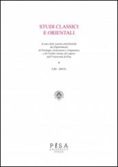 Studi classici e orientali (2015). 61.