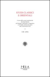 Studi classici e orientali (2016): 62