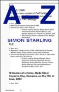 Simon Starling: A-Z. Ediz. illustrata