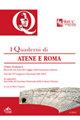 Quaderni di Atene e Roma. Atti del 6° Congresso nazionale dell'AICC e atti della 3° Giornata nazionale della cultura classica: 4