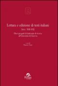 Lettura e edizione di testi italiani (secc. XIII-XX). Dieci progetti di dottorato di ricerca all'Università di Ginevra