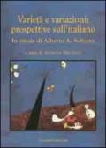 Varietà e variazioni. Prospettive sull'italiano. In onore di Alberto A. Sobrero
